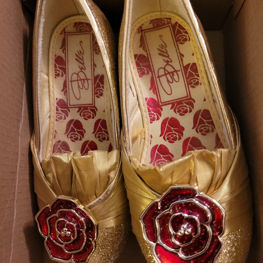 Disney Store Belle Golden Girls Dress Shoes